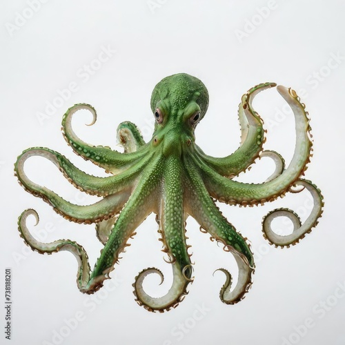 octopus on a white background