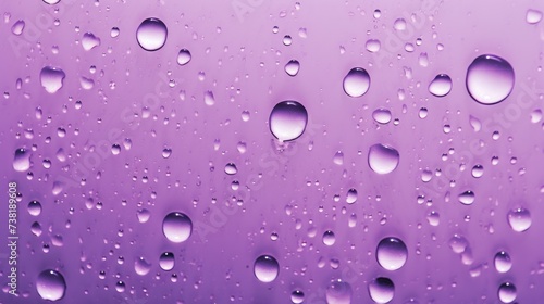 The background of raindrops is in Lavender color.