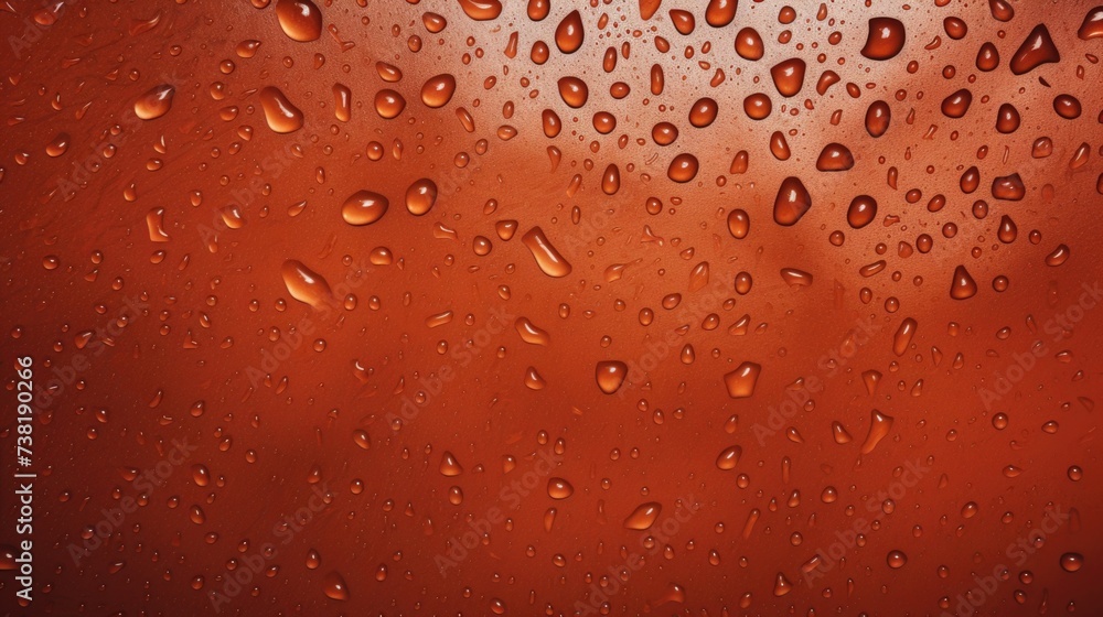 The background of raindrops is in Rust color The background of raindrops is in Rust color