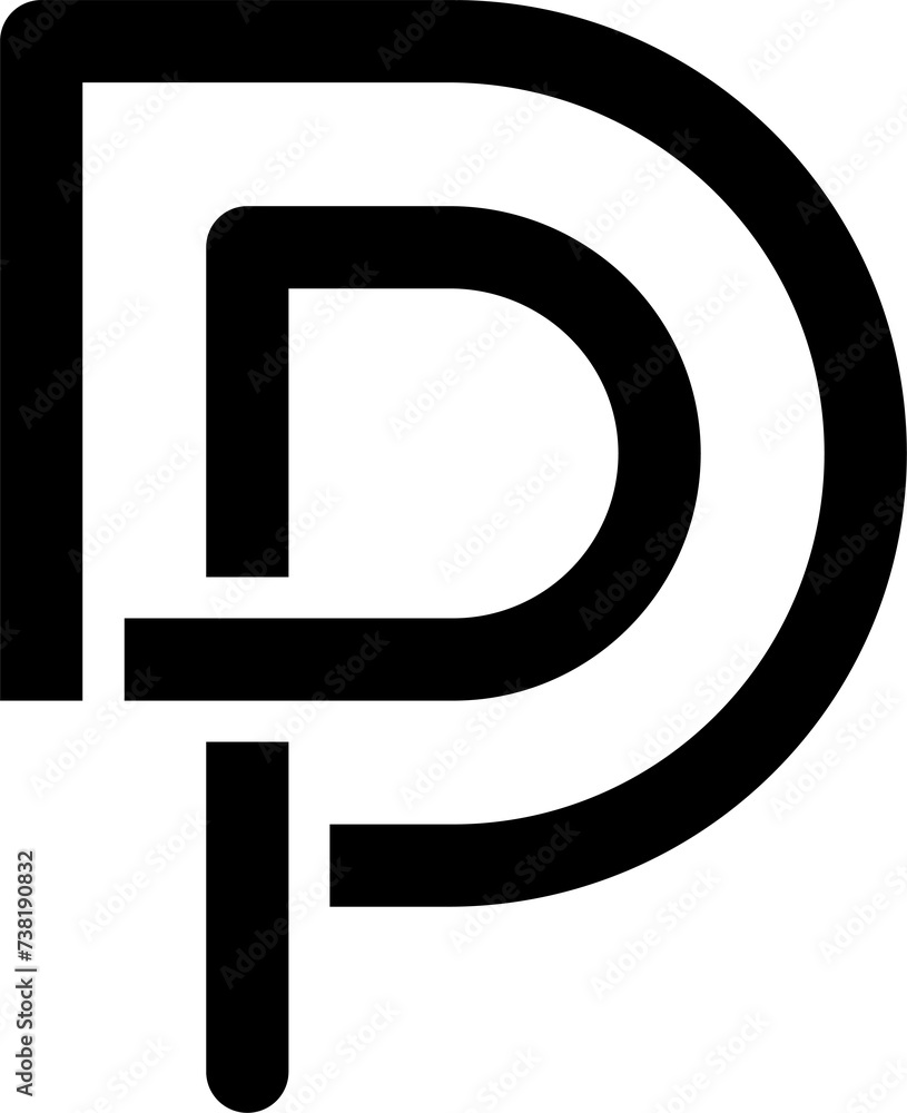 Dp logo monogram design Dp logo monogram design