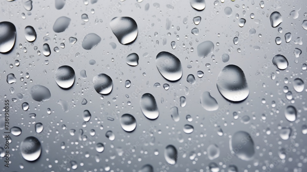 The background of raindrops is in Silver color. The background of raindrops is in Silver color.
