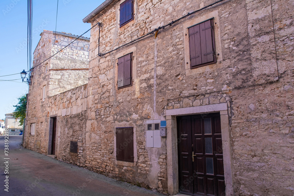 A quiet residential street in Medulin in Istria, north west Croatia A quiet residential street in Medulin in Istria, north west Croatia