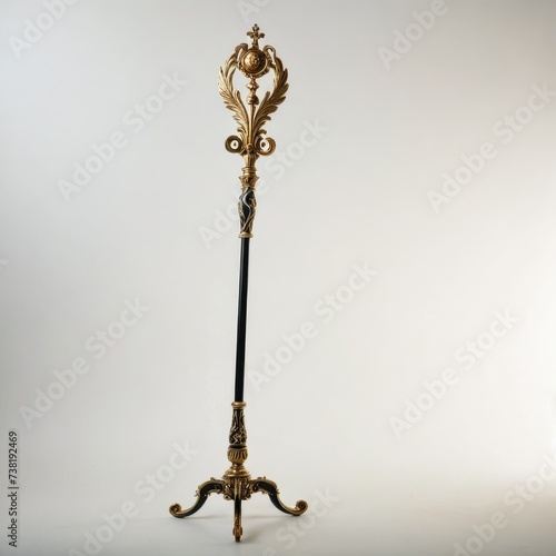  antique golden magic staff 
 photo