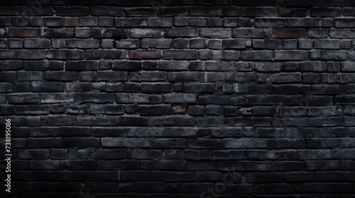 The background of the brick wall is in Black color