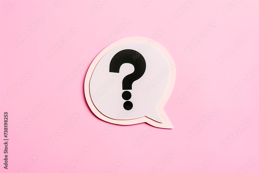 Question Mark on Pink Background. Ask Symbol. Question Mark on Pink Background. Ask Symbol.