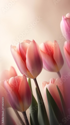beautiful tulips spring background photo
