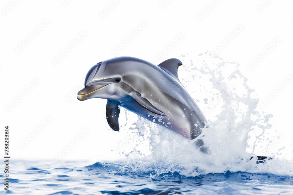 Fototapeta premium Dolphin isolated on white