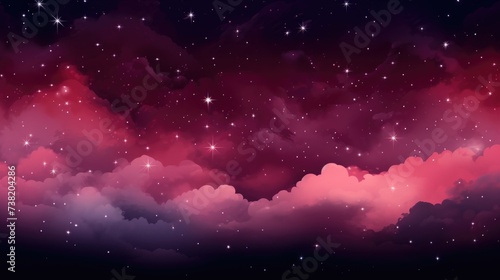  The background of the starry sky is in Burgundy color.