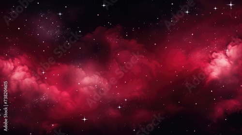 The background of the starry sky is in Crimson color