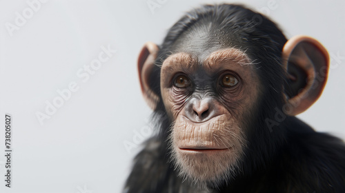 Portrait of a monkey © MOONFERNO ARTS
