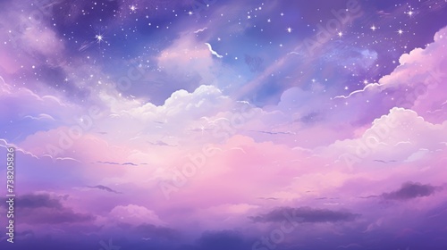 The background of the starry sky is in Mauve color © Various Backgrounds
