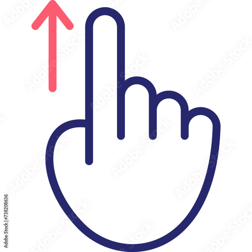 Swipe Up Icon