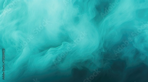 Turquoise Color Fog Background