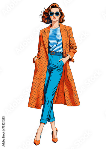 Urban Elegance - Fashion Forward Illustration
