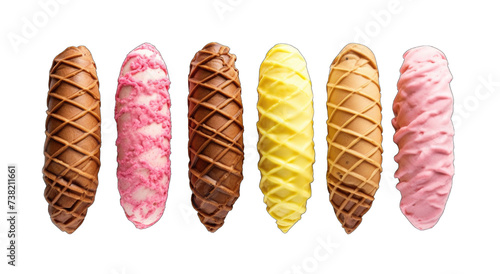 3 Waffle cone png / transparent