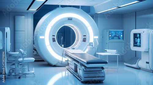 High-Tech CT Scan Room