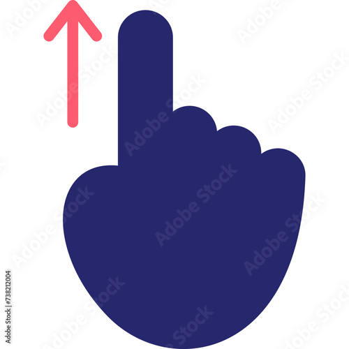 Swipe Up Icon