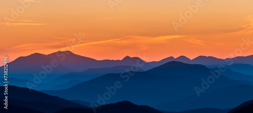 sunrise over mountains © Danmarpe