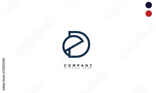  ED Alphabet letters Initials Monogram logo DE, E and D