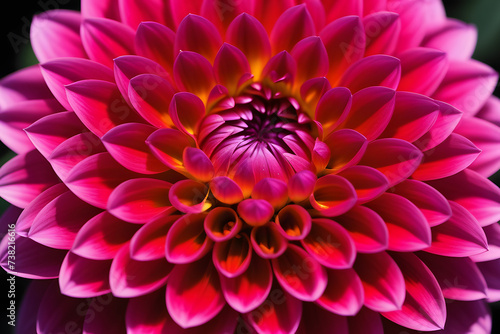 Close Up of Pink Flower on Black Background  © D