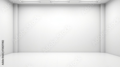 Empty white studio background. Design for displaying product