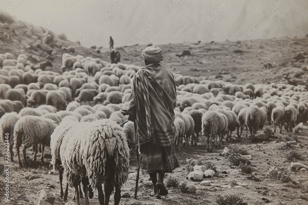 Fototapeta premium sheep in the field