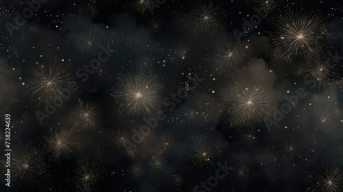 Background of fireworks in Ash color.