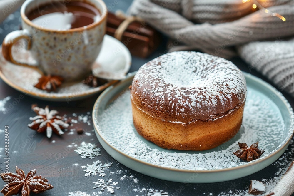 cup of coffee and cookies on wooden table cup of coffee and cookies on wooden table