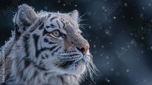 Frosty Whiskers: Siberian Tiger Contemplating in the Snow
