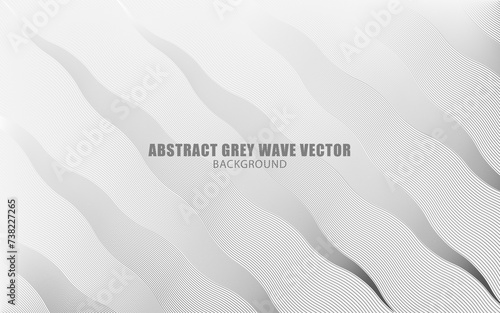 Wave style line abstract background design