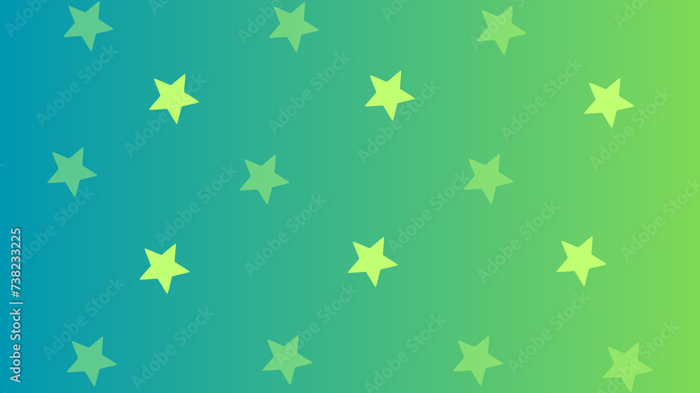 Green background with yellow stars Green background with yellow stars