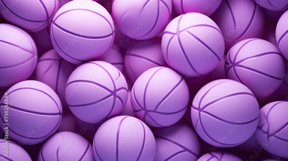Background with basketballs in Lilac color Background with basketballs in Lilac color