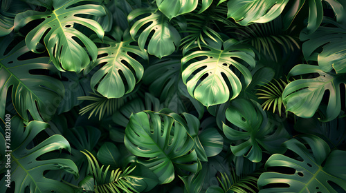 abstract green leaf texture nature background tropical  leaves of Spathiphyllum cannifolium  abstract green texture  nature background  tropical leaf  creative layout  green leaves  Generative Ai 