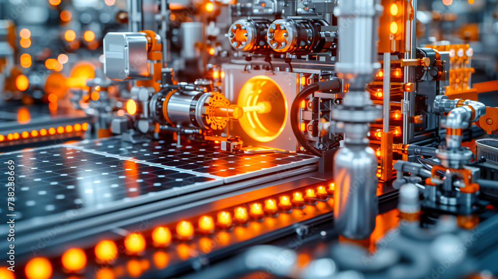 Advanced Technology in Industrial Machinery, Concept of Engineering and Manufacturing Precision, Science and Automation in Factory Setting Advanced Technology in Industrial Machinery, Concept of Engineering and Manufacturing Precision, Science and Automation in Factory Setting