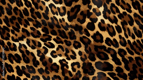 Elegant Leopard Print Background with Animal Skin