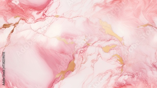 Abstract seamless Pink Marble Canvas with Gold Glitter  where liquid textures dance with golden accents  creating a fusion of modern luxury and artistic expression