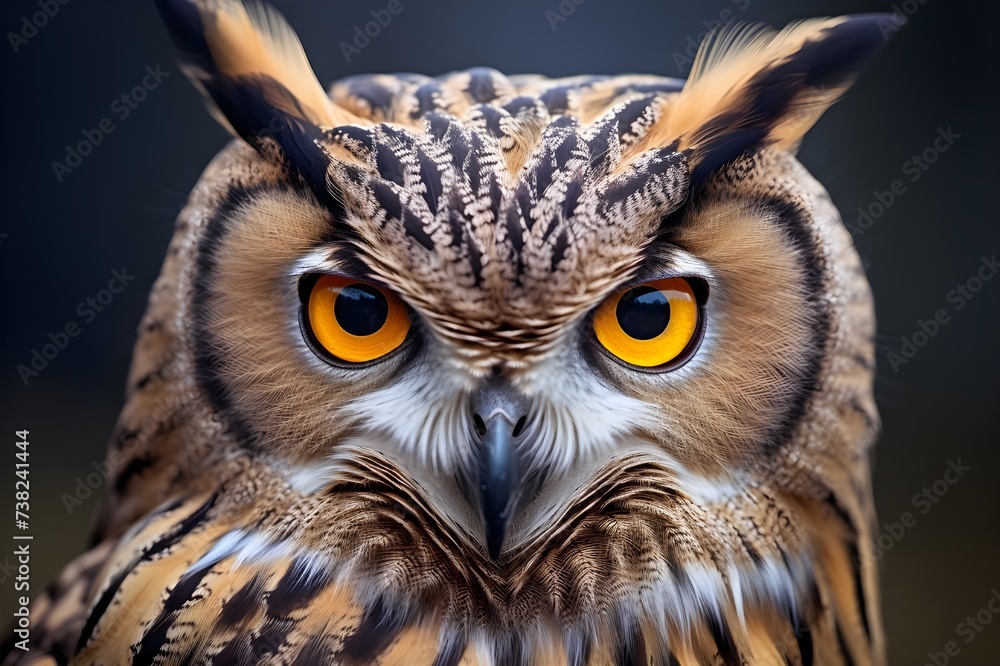 Enigmatic Eurasian Eagle Owl Watching Enigmatic Eurasian Eagle Owl Watching