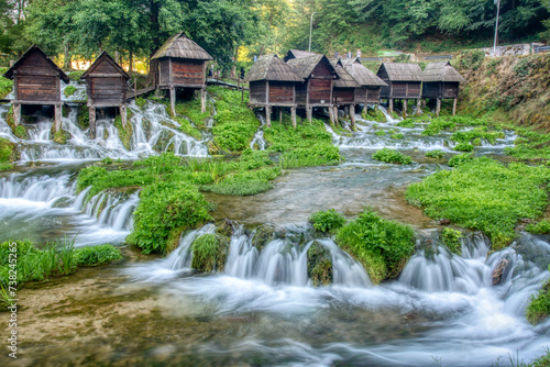 Old small wooden mills Mlincici near Jajce photo