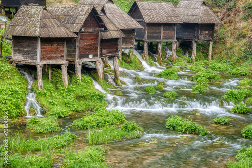 Old small wooden mills Mlincici near Jajce photo