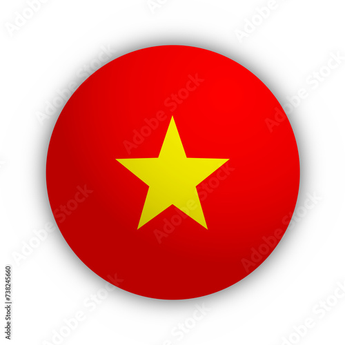 Flaga Wietnamu Przycisk