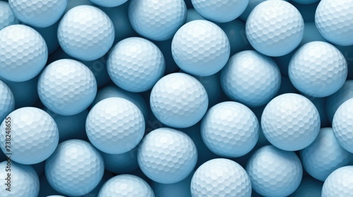 Background with golf balls in Blue color