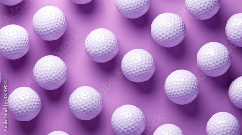 Background with golf balls in Lavender color.