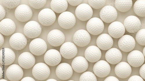 Background with golf balls in Ivory color.
