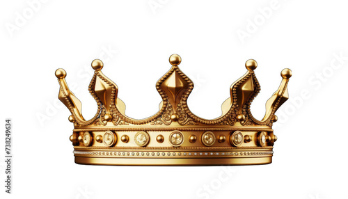 elegant golden crown png / transparent