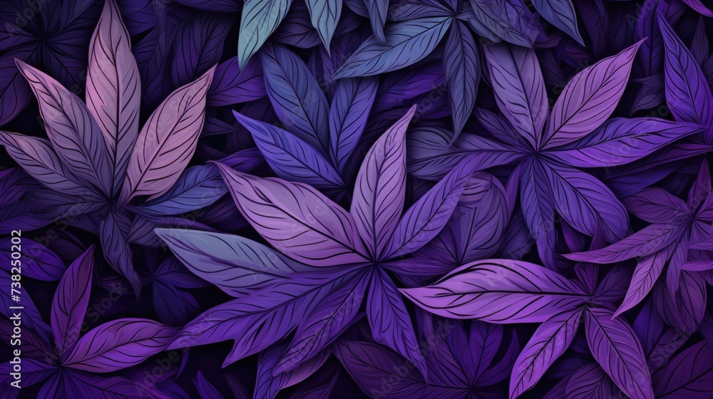 Background with Lavender marijuana leaves. Background with Lavender marijuana leaves.