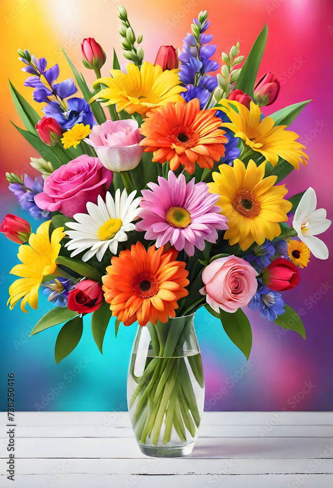 Fototapeta premium bouquet of flowers