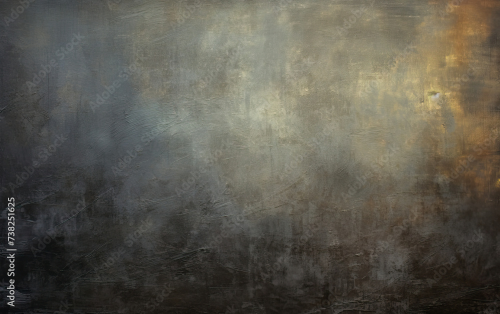 A Painting of a Black and Gold Background