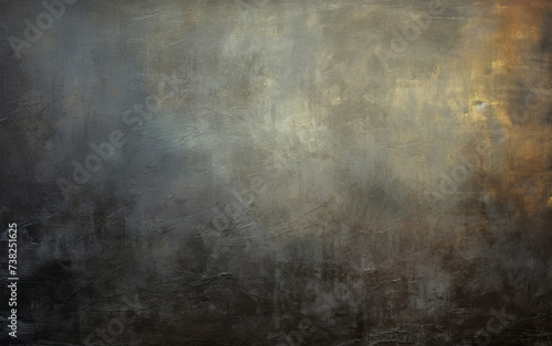 A Painting of a Black and Gold Background