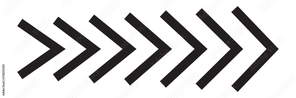 Arrow icon. Set black arrows symbols. Blend effect. Vector isolated on white background, Arrow vector. - obrazy, fototapety, plakaty 