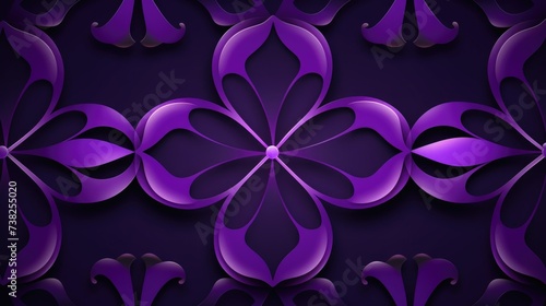  Background with quatrefoils in Violet color photo